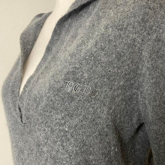 BCBG Maxazria Grey Angora Wool Hooded Sweater Dress Size XL - Picture 8 of 8
